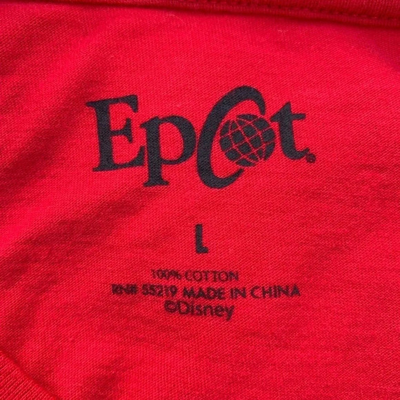 Disney Epcot Mickey Mouse Multi-Face Flag Shirt L - Picture 6 of 6